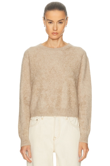 Guest In Residence Grizzly Crew Sweater in Taupe