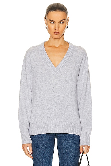 Guest In Residence The V Sweater in Stone