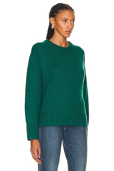 Shop Guest In Residence Cozy Crew Sweater In Forest