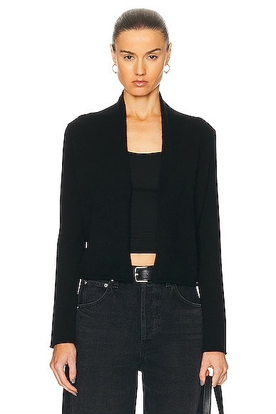 Guest In Residence Stealth Cashmere Cardigan In Black