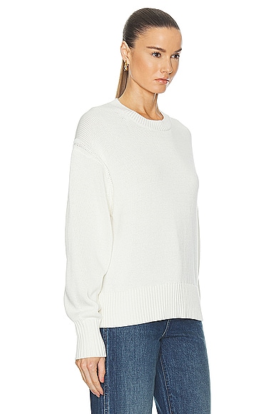 Shop Guest In Residence Breezy Crew Sweater In Cream