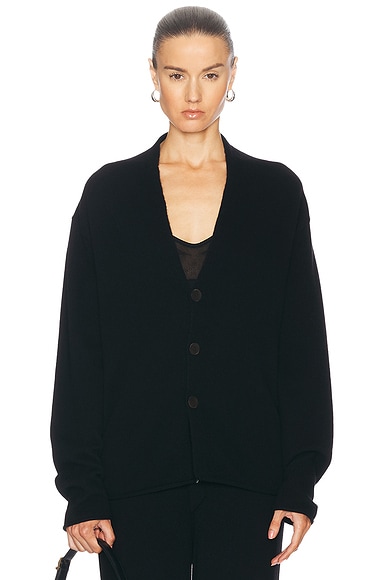 Guest In Residence Everywear Cardigan in Black