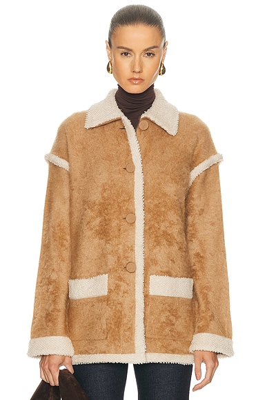 Guest In Residence Grizzly Jacket in Almond & Oatmeal