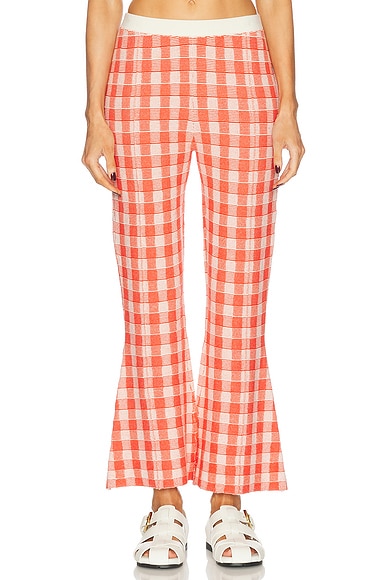 Gingham Flare Pant