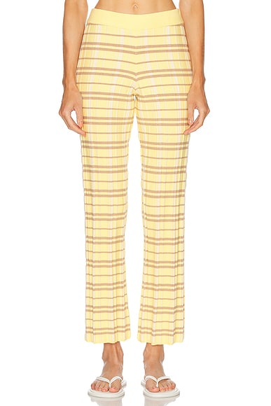 Plaid Flare Pant
