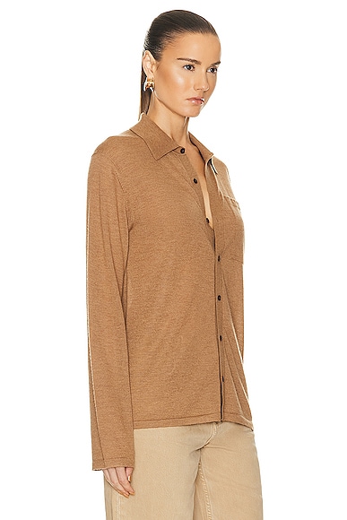 Shop Guest In Residence Showtime Shirt In Almond