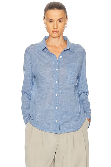 Guest In Residence Showtime Shirt in Heather Blue