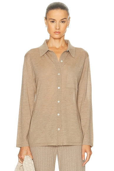 Guest In Residence Showtime Shirt in Taupe