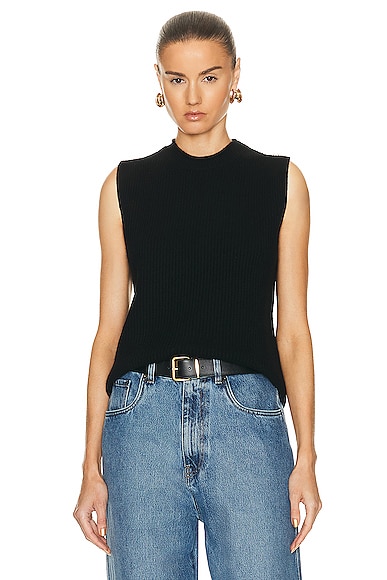 Guest In Residence Layer Up Vest In Black