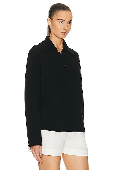 Shop Guest In Residence Everyday Polo Top In Black