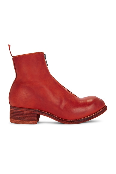 Saint Laurent Lukas 40 Zip Boot in Hazelnut FWRD