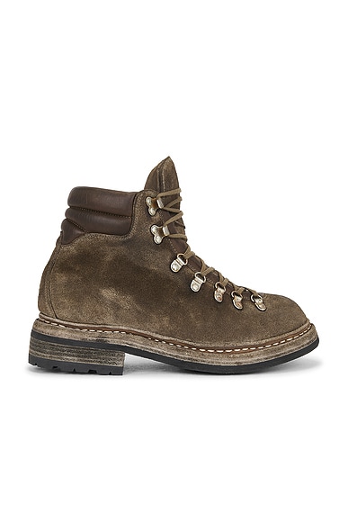 Guidi 19M Hiking Boot in Reverse Grain Brown