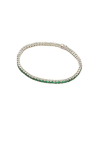 Green Tennis Bracelet
