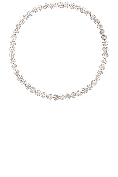 Hatton Labs Daisy Chain Tennis Necklace in Sterling Silver