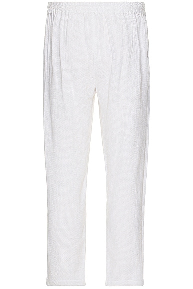 Shop Harago Cross Stitch Pants In White