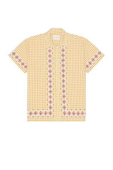 Chicken-Scratch Short Sleeve Shirt