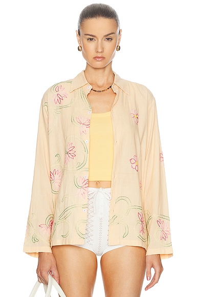 Floral Embroidered Shirt