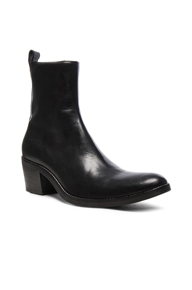 Haider Ackermann Leather Chelsea Boots in Black | FWRD