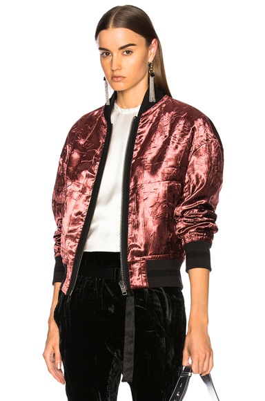 Velvet Bomber Jacket