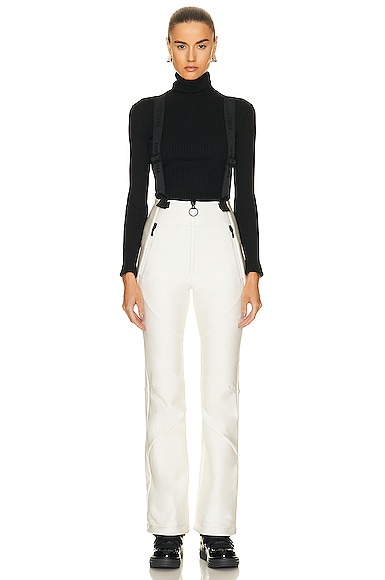 HOLDEN High Waisted Stretch Ski Pant in White
