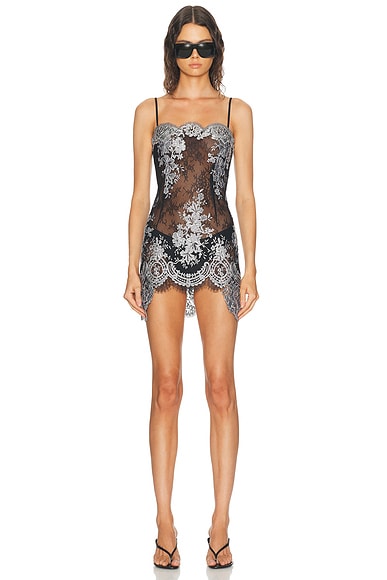 Metallic Slip Dress