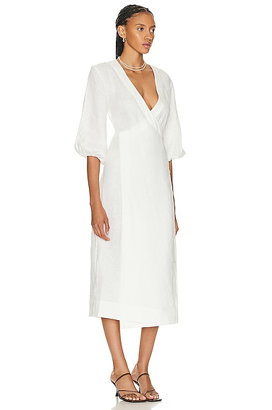 Shop Haight Isa Dress In Off White
