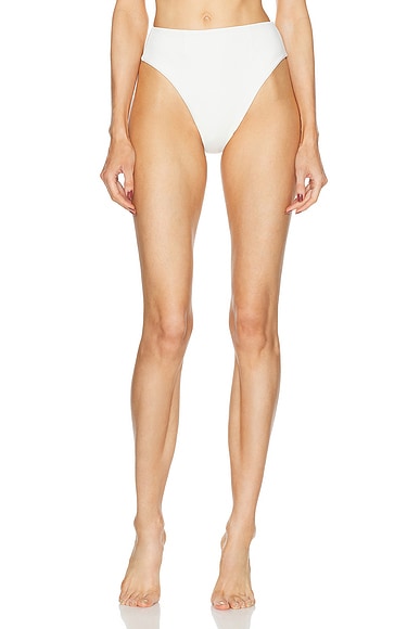 HAIGHT. Classic Hotpants Bikini Bottom in Off White