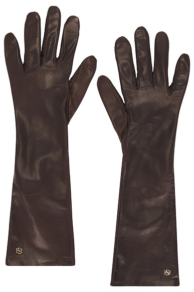 HANDSOME STOCKHOLM Essential Long Gloves in London Tan
