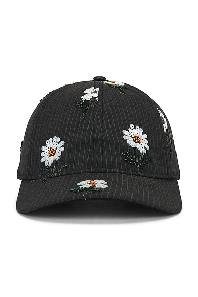 Flowers Beaded 6 Panel Cap