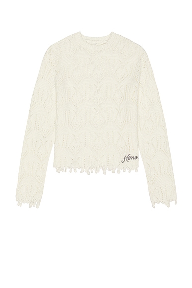 Honor The Gift Cable Sweater in Bone