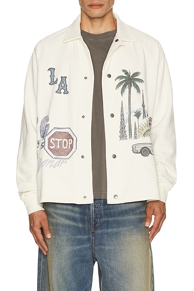 All Over La Fleece Coaches Jacket