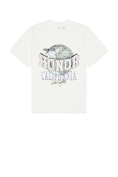 Maison MIHARA YASUHIRO Distressed Acid Printed Tee in White Maison MIHARA YASUHIRO Distressed Acid Printed Tee in White