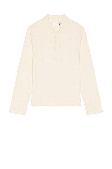 Long Sleeve Knit Polo