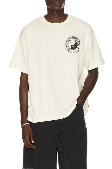 Honor The Gift Breathe in Breathe Out Short Sleeve T-shirt in White