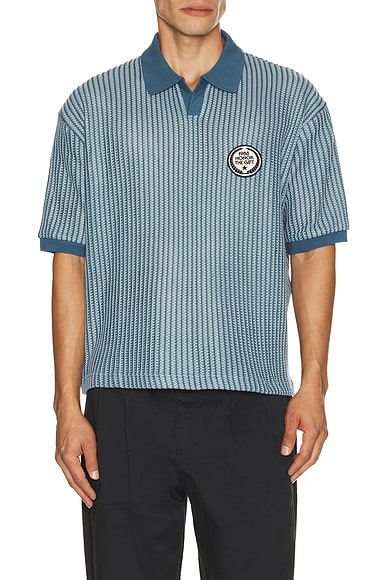 Striped Knit Polo