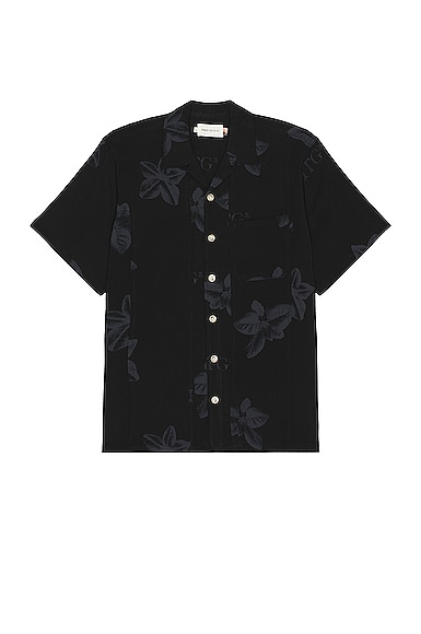Honor The Gift Tobacco Button Up Shirt in Black