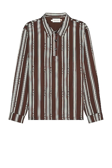 Honor The Gift Stripe Henley In Brown