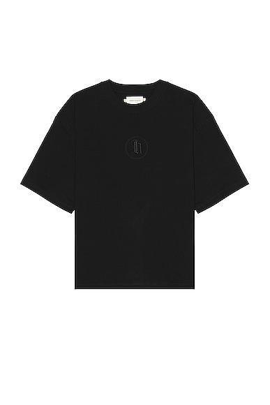 Honor The Gift H Stamp Box Tee in Black