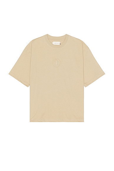 Honor The Gift H Stamp Box Tee in Tan