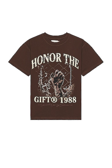Honor The Gift Mystery Of Pain Tee in Brown