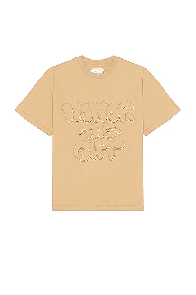 Honor The Gift Amp'd Up Tee in Tan
