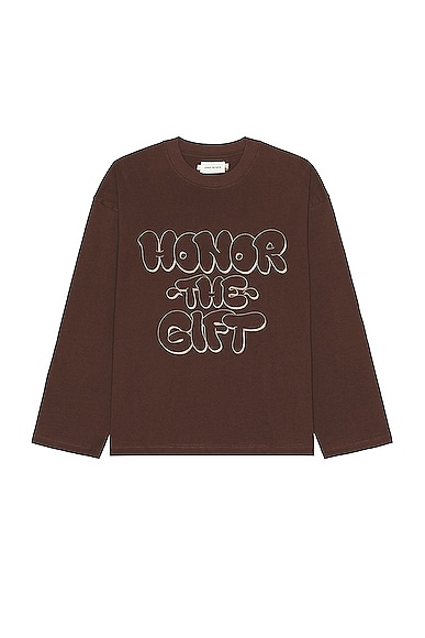 Honor The Gift Amp'd Up Tee in Brown