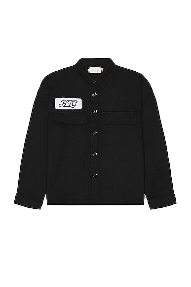 Long Sleeve Work Shirt in Black
