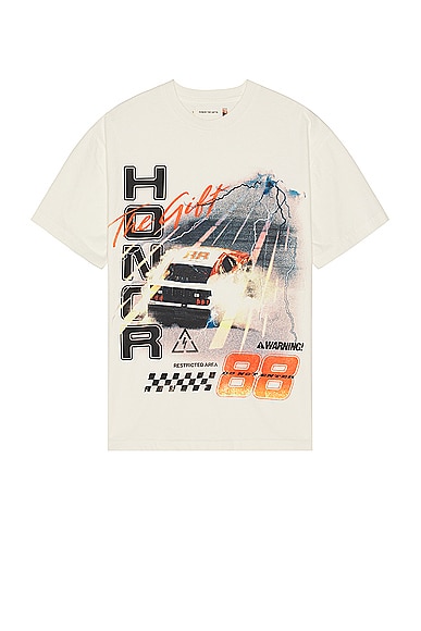 Honor The Gift Grand Prix 2.0 Short Sleeve Tee in White