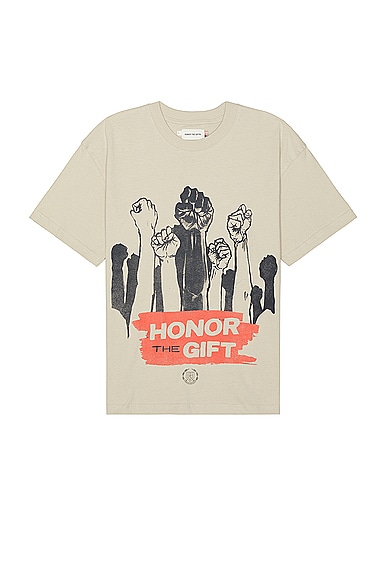Honor The Gift A-spring Dignity Tee in Tan
