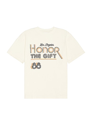 Honor The Gift A-spring Retro Honor Tee in Tan
