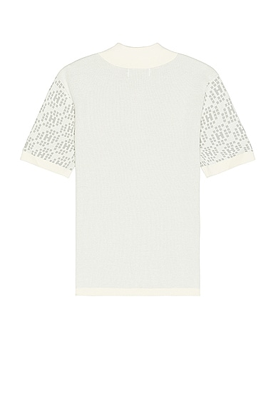 Shop Honor The Gift A-spring Knit H Pattern Polo In Bone
