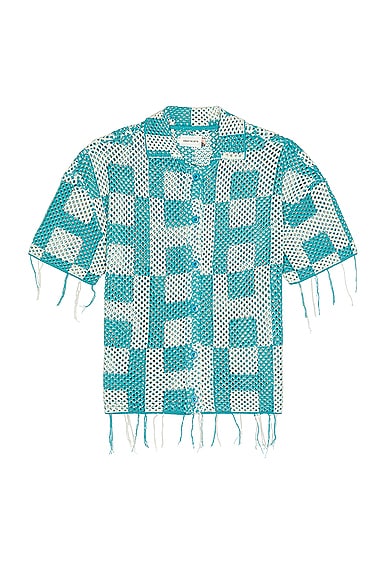 HONOR THE GIFT A-SPRING UNISEX CROCHET BUTTON DOWN SHIRT
