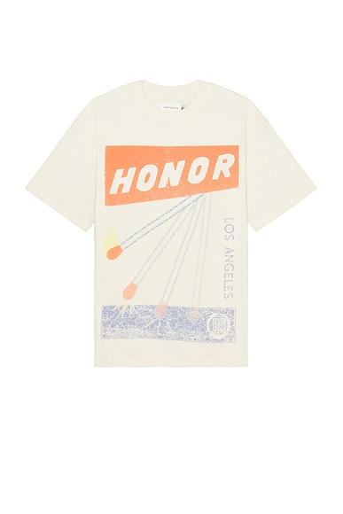 Honor The Gift Match Box Short Sleeve Shirt in White