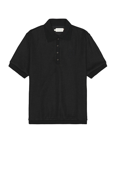 Honor The Gift Knit Polo in Black
